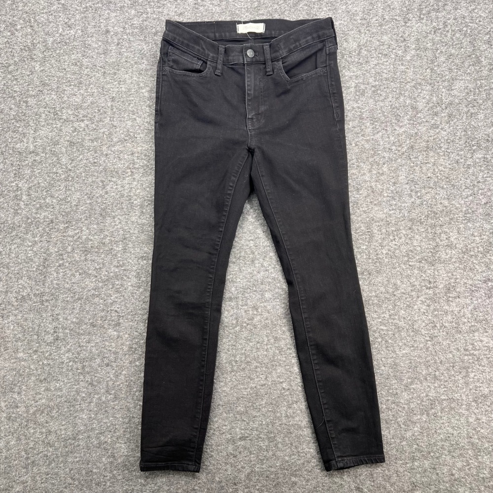 Madewell Roadtripper High‎ Rise Skinny Jeans Black Denim Size 27 Stretch Pants
